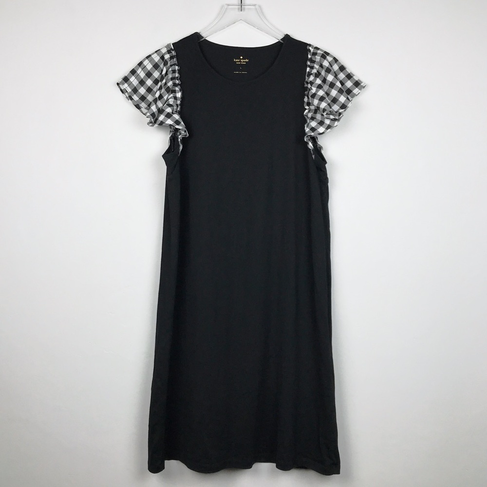 Kate Spade Shift Dress with Ruffled Sleeves